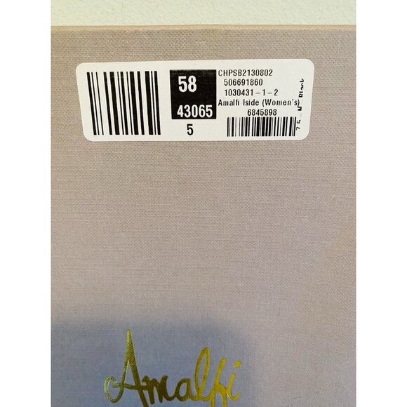 NIB Amalfi by Rangoni Womens Size 7.5 Iside White/Black Slip On Flats Italy - Picture 3 of 11